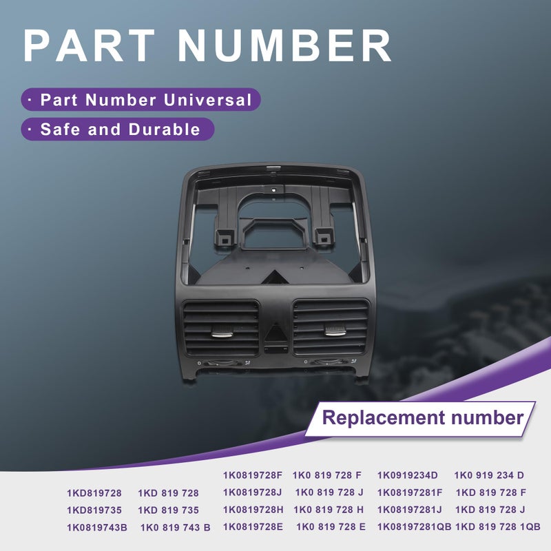 Sprwinautummer Air Vent Replacement for VW Jetta MK5 Golf/GTI MK5 Rabbit 2006-2009 - Image 4
